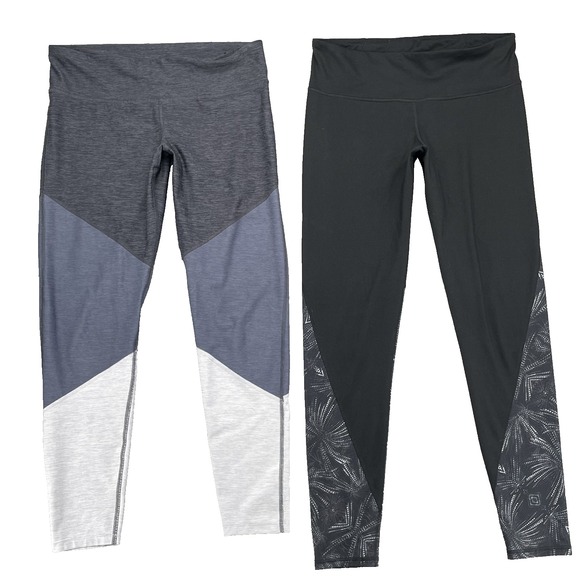 Champion Leggings Lot of 2 Womens Large Running Yoga Training Sporswear Academia - Picture 1 of 14
